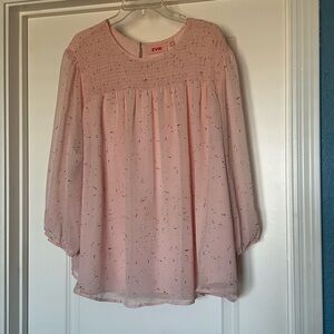 EVRI Light Pink Patterned Top